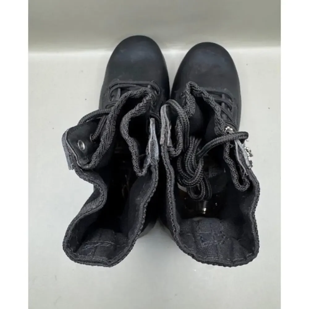 Rothco Jungle Combat Boots Black Military Law Enforcement Shoes – Size 7 R